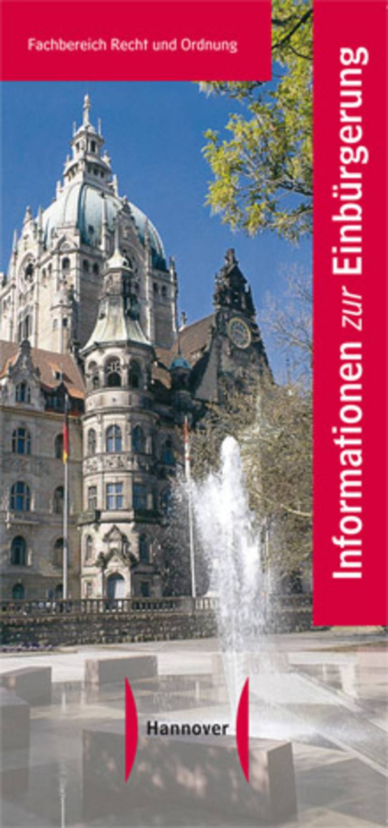 Ausschnitt aus dem Flyer "Informationen zur Einbürgerung"